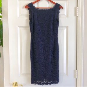 Navy lace dress